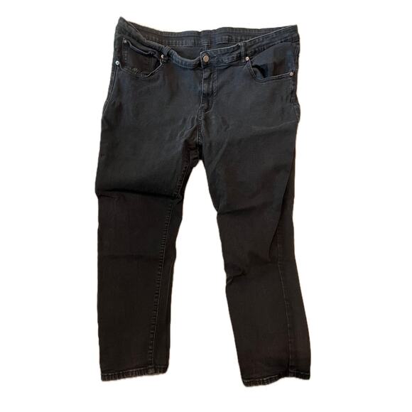 Manfinity Straight Black Jeans Mens 40x28 4XL - Picture 1 of 5